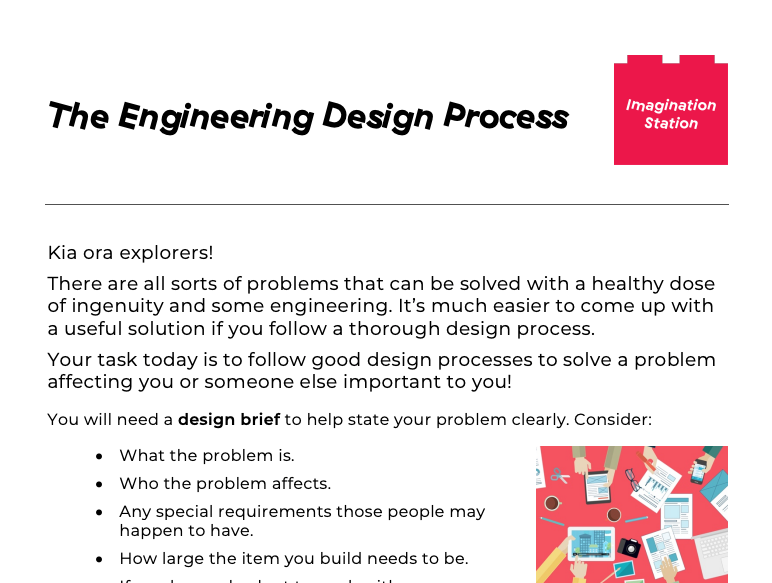 The Engineering Design Process at Imagination Station
